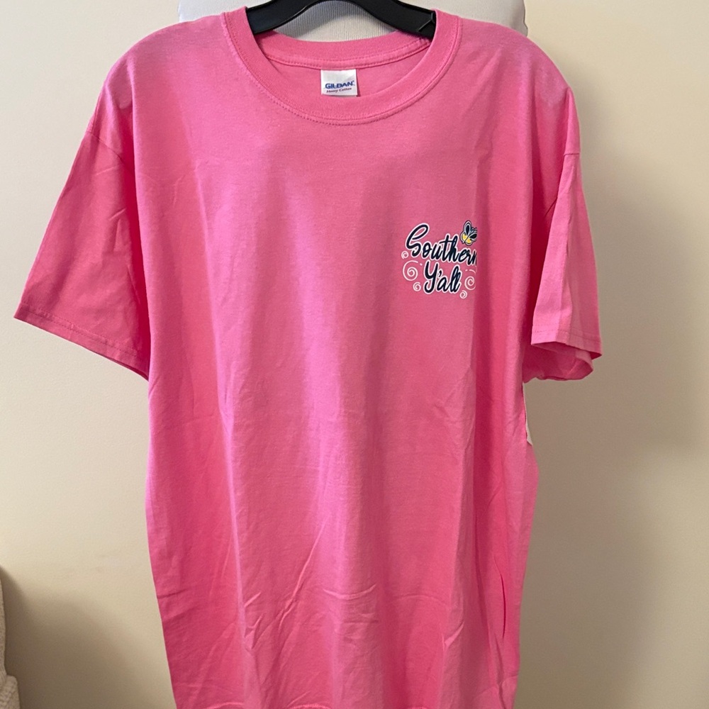 Southern Y’all Oopsy Daisey Pink Women’s Graphic Tee Shirt T Shirt Large NWT - Picture 4 of 6